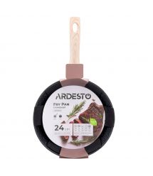ARDESTO Сковорода Midori 24 см, черный мрамор, алюминий