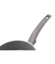 ARDESTO Сковорода Gemini Gourmet с крышкой 26 см, серый мрамор, алюминий
