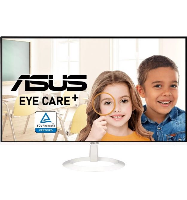 ASUS Монитор 27" VZ27EHF-W HDMI, Audio, IPS, 100Hz, 1ms, AdaptiveSync, White