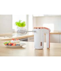 Sencor Міксер ручний Accu technology, 50Вт, насадки -2, безпровідний, USB-C, білий