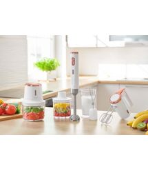 Sencor Міксер ручний Accu technology, 50Вт, насадки -2, безпровідний, USB-C, білий