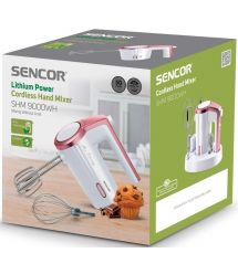 Sencor Міксер ручний Accu technology, 50Вт, насадки -2, безпровідний, USB-C, білий