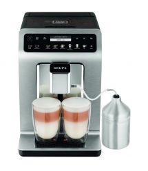 Krups Кофемашина Evidence Plus Titanium, 2,3л, зерно, автомат.капуч, OLED диспл, аторец.-19, черный