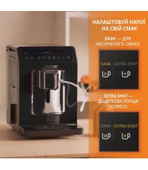 Krups Кавомашина Evidence, 2.3л, зерно, автомат.капуч, дисплей, авторецептів -15, сернор.керування, чорний