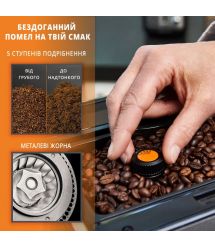Krups Кавомашина Evidence One, 2.3л, зерно, автомат.капуч, ОLED диспл, аторец.-17, свій рецепт, графіт