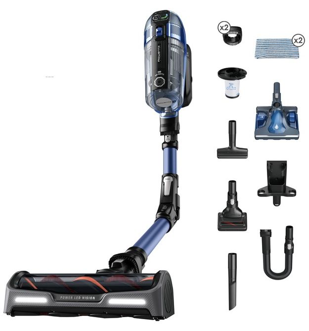 Rowenta Пилосос безпровідний XFORCE FLEX 14.60 AQUA, 200Вт, вологе прибирання, конт п