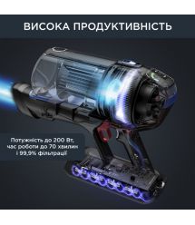 Rowenta Пылесос беспроводный XFORCE FLEX 14.60 AQUA, 200Вт, влажная уборка, конт пыль