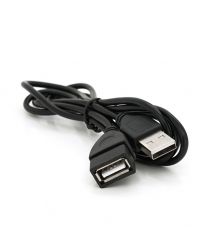 Подовжувач USB 2.0 AM - AF, 1,0m, чорний Q250