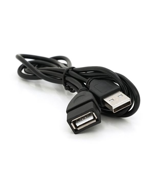 Подовжувач USB 2.0 AM - AF, 1,0m, чорний Q250