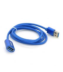 Подовжувач iKAKU KSC-753 ZUOFEI USB AM - AF USB3.0 charging data extension cable, 1,2m, Blue, Box