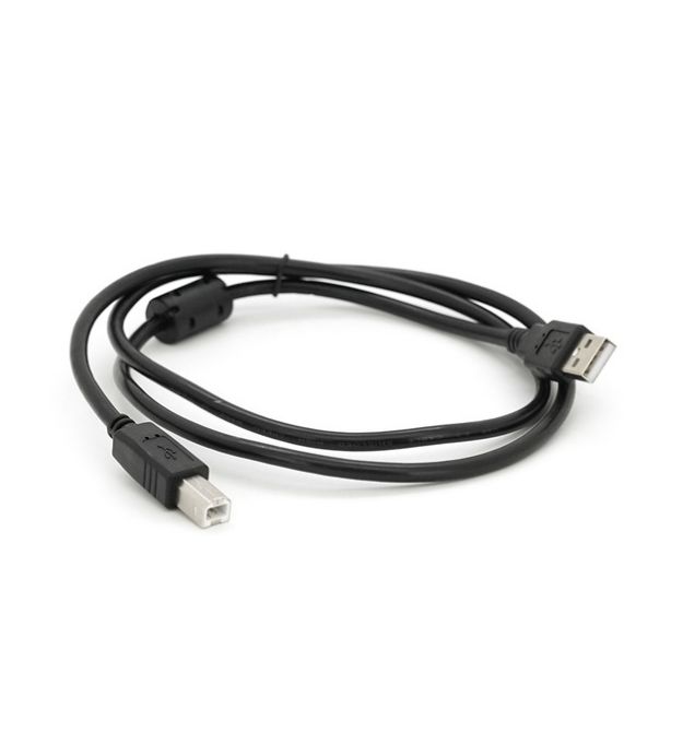 Кабель USB 2.0 AM - BM, 1.0m, чорний, Пакет Q500