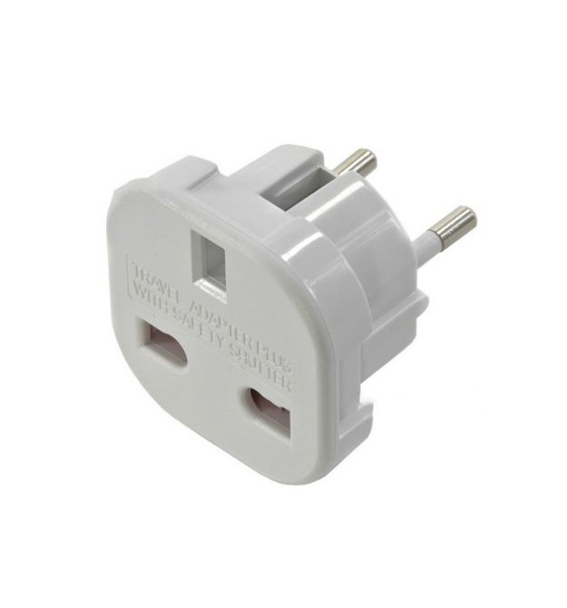 Переходник на евророзетку 9625 White, 110-250V, 10-16A, 1800W