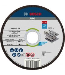 Круг отрезной Bosch PRO for Inox 125×1 мм