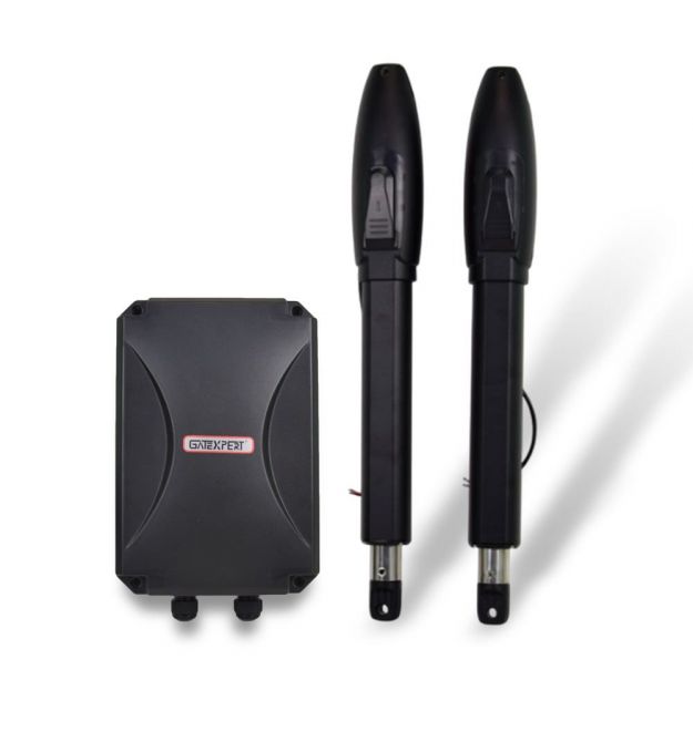 Автоматика для розпашних воріт GATEXPERT SW300DC Black (dual arms) комплект