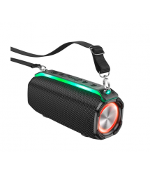 Портативна колонка HOCO HC23 IPX4, BT 5.0, 2x5W, RGB підсвічування, Black, Box