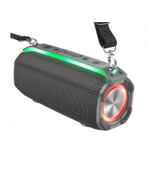 Портативна колонка HOCO HC23 IPX4, BT 5.0, 2x5W, RGB підсвічування, Gray, Box