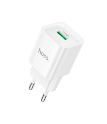 СЗУ 110-240V HOCO C145A 1xUSB, 18W, White, Blister