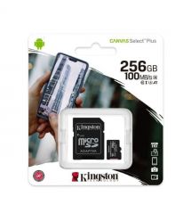 Карта памяти missdxc 256gb kingston Transflash Memory Card с SD-адаптером класса 10 Canvas Select Plus (SDCS2-256GB)