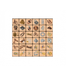 Металевий пазл із 36 предметів Набір головоломок