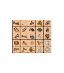 Металевий пазл із 25 предметів Набір головоломок