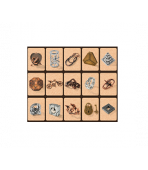 Металевий пазл із 15 предметів Набір головоломок