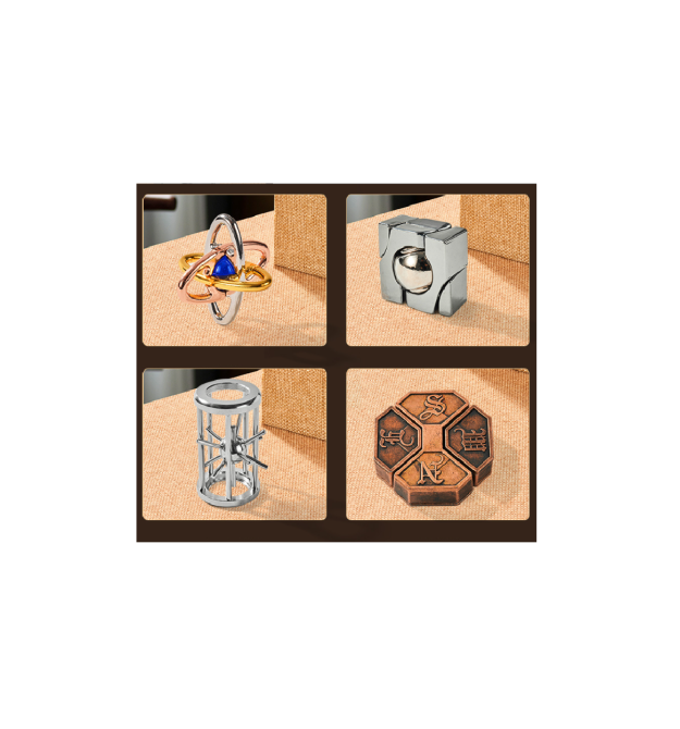 Металевий пазл із 15 предмета Набір головоломок