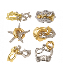 Металевий пазл із 6 предметів Набір головоломок Океан