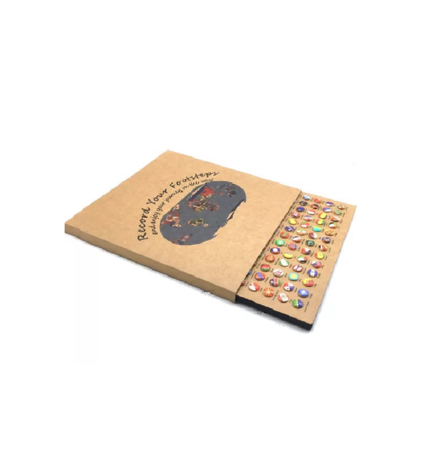 Пазл Прапори країн світу 291 кнопка - прапор, пробкова дошка (220*210*17 мм)