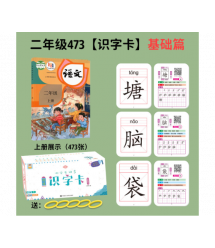 Набір карток для вивчення китайської мови 473шт, інтерактивні, вологозахищені, в коробці 95*178*75мм
