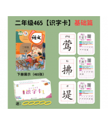 Набір карток для вивчення китайської мови 465шт, інтерактивні, вологозахищені, в коробці 95*178*75мм