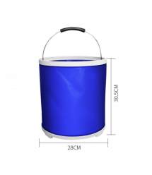 Відро складане туристичне, об&aposєм 20літрів, 24*30.5см, Blue