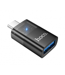 Перехідник HOCO UA36B USB3.0(F) - Type-C(M), Black, Box