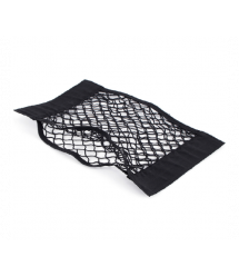 Автомобільний органайзер-сітка, 60x25см, кріплення на липучках, поліпропілен-латекс, чорний