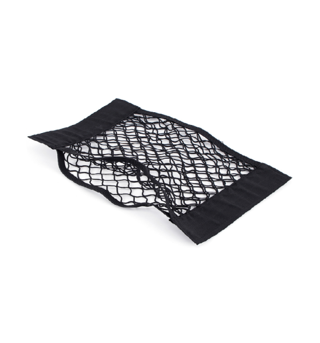 Автомобільний органайзер-сітка, 60x25см, кріплення на липучках, поліпропілен-латекс, чорний