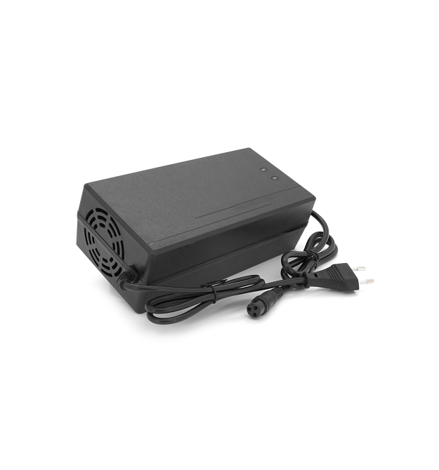 Зарядний пристрій Jinyi для акумуляторів LiFePo4 48V(58,4V),16S,8A,штекер 3-pin,з індикацією,BOX