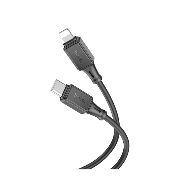Кабель Hoco X101 Silicone, Type-C-Lighting, 27W, довжина 1м, Black, BOX
