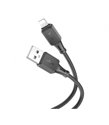 Кабель Hoco X101 Silicone, Lightning-USB, 2.4А, довжина 1м, Black, BOX