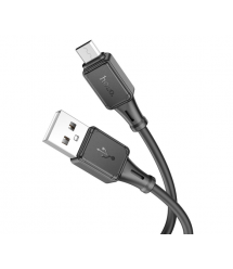 Кабель Hoco X101 Silicone, Micro-C-USB, 2,4А, довжина 1м, Black, BOX