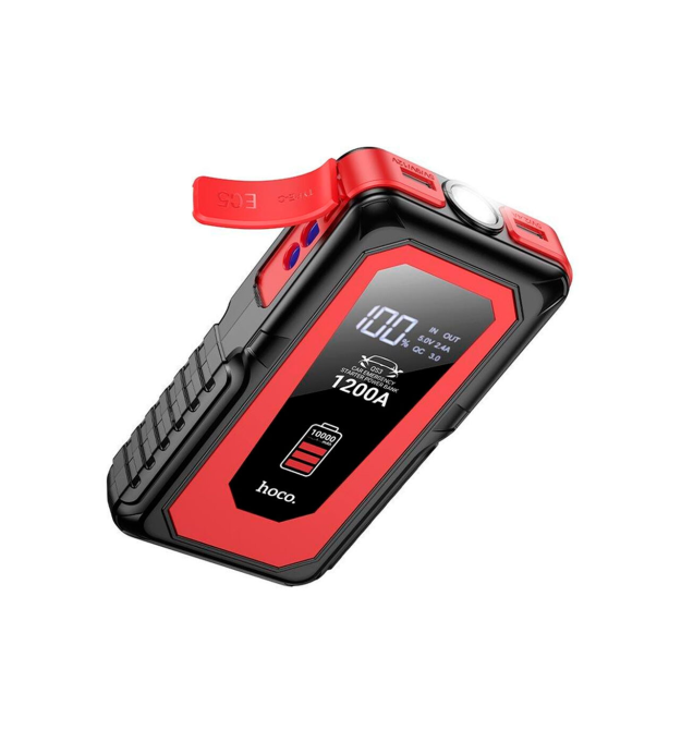 Пусковий прилад для акумулятора автомобіля JUMP STARTER HOCO QS3, Power Bank 10000mAh, Box