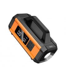 Пусковий прилад для акумулятора автомобіля+ насос HOCO QS4, Power Bank 10000mAh, 2xUSB+ Type-C, корпус пластик, Box