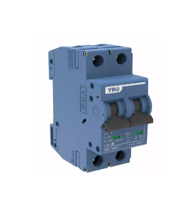 Автоматичний вимикач постійного струму YRO YRL7-63DC 2P 25A DC550V 6kA, DIN, 80*36*44.8mm