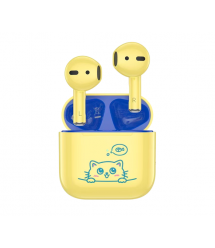 Навушники Bluetooth HOCO EW112, Yellow, Кейс