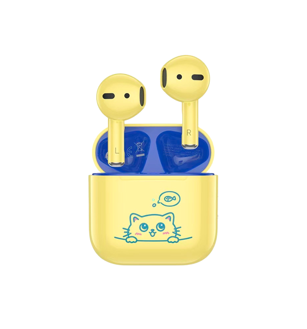 Навушники Bluetooth HOCO EW112, Yellow, Кейс