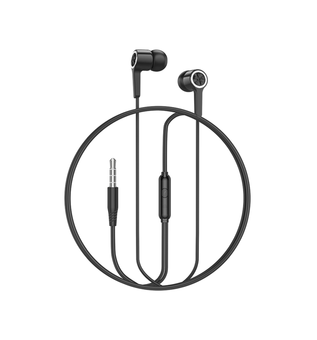 Навушники провідні HOCO M104, роз&aposєм Jack3.5, 1.2m, Black, Box