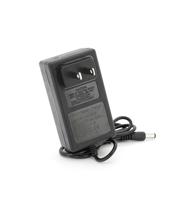 Зарядний пристрій для акумуляторів Li-ion 25,2V2A, штекер 5.5*2.5, індикація +перехідник