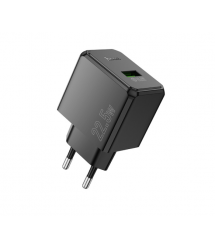 СЗУ 110-240V HOCO CS17A 1xUSB, 22.5W, Black, Blister