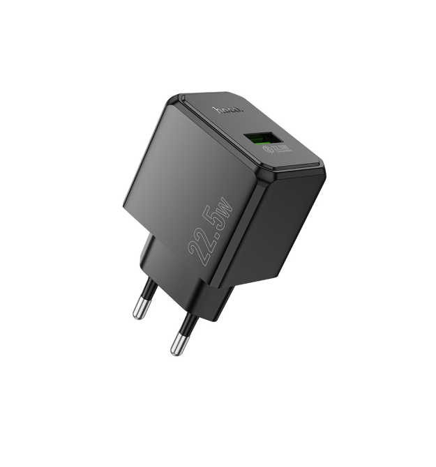 СЗУ 110-240V HOCO CS17A 1xUSB, 22.5W, Black, Blister