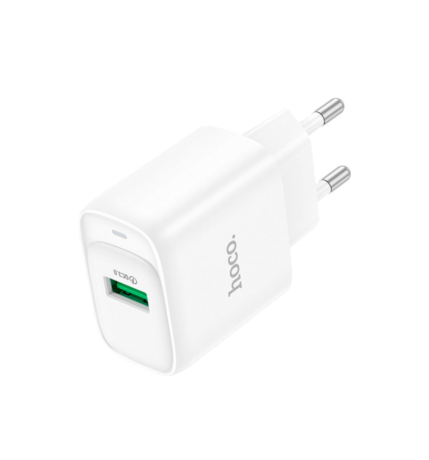 СЗУ 110-240V HOCO C140A 1xUSB, 18W, White, Blister