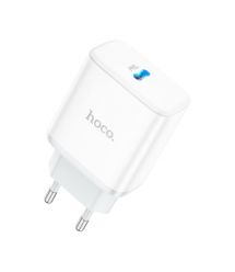 СЗУ 110-240V HOCO C104A 1xUSB-C, PD20W, White, Box