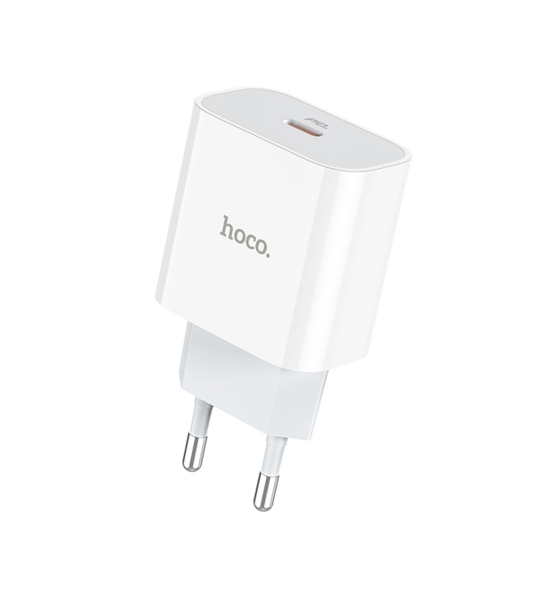 СЗУ 110-240V HOCO C76A Plus USB-C, PD20W, White, Box